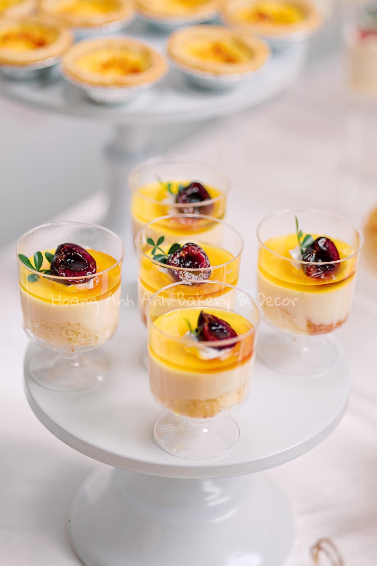 Mousse xoài dùng trong tiệc Teabreak